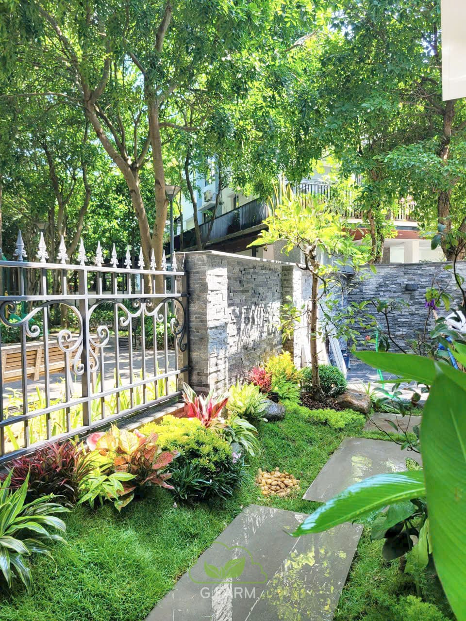 Thiết kế thi công sân vườn biệt thự Greenbay Mễ Trì